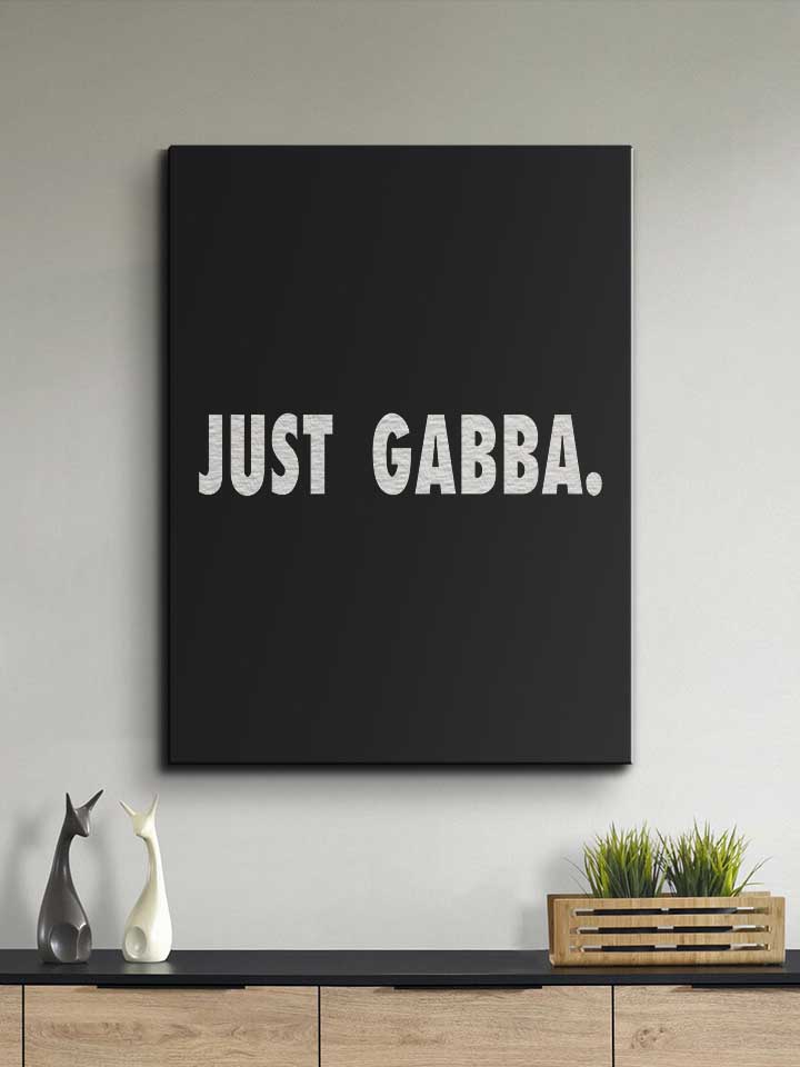 just-gabba-leinwand schwarz 2
