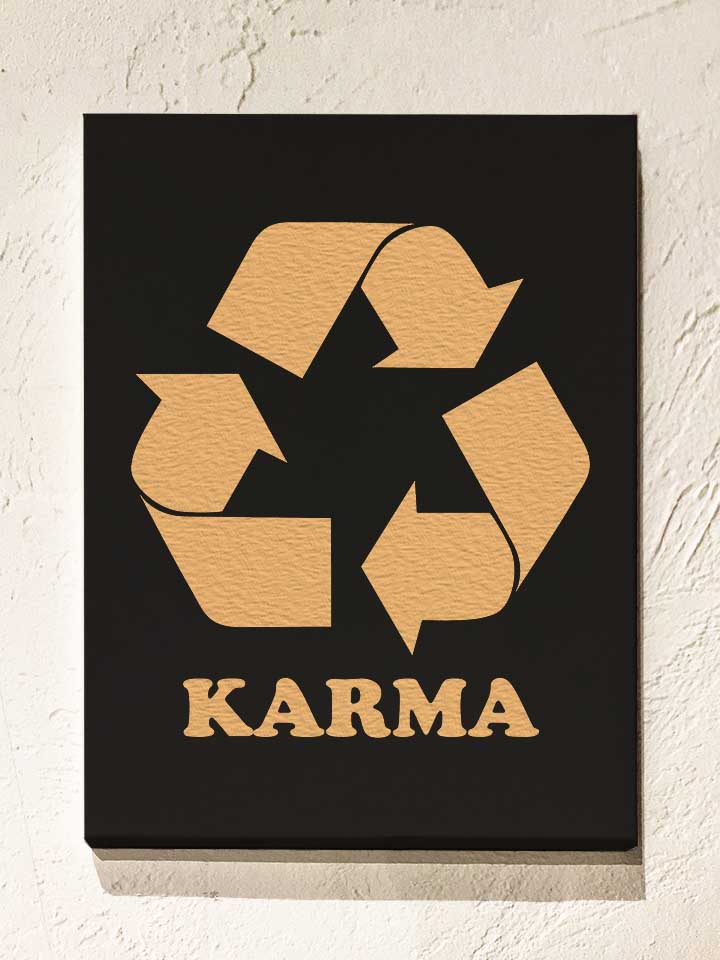 karma-recycle-leinwand schwarz 1