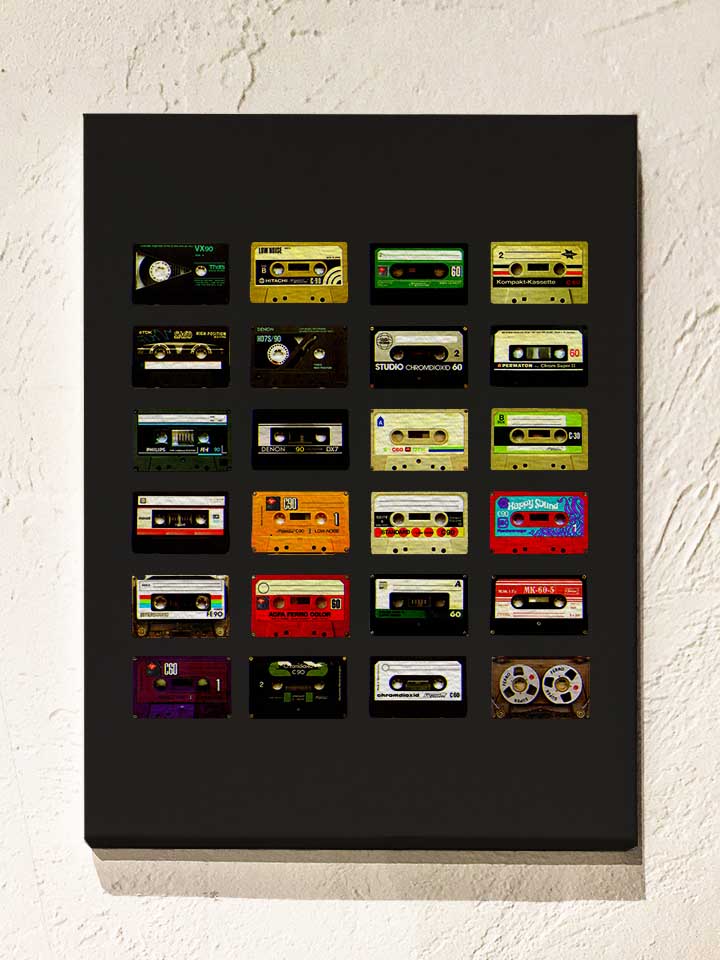 kassetten-leinwand schwarz 1