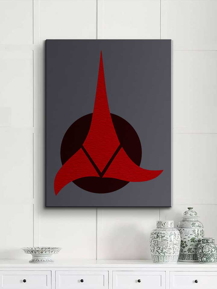 klingon-empire-logo-leinwand dunkelgrau 2