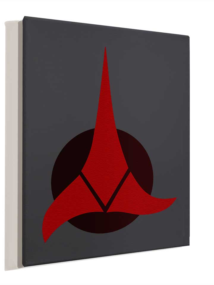 klingon-empire-logo-leinwand dunkelgrau 4