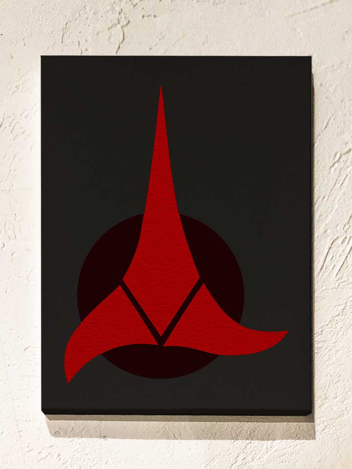 klingon-empire-logo-leinwand schwarz 1