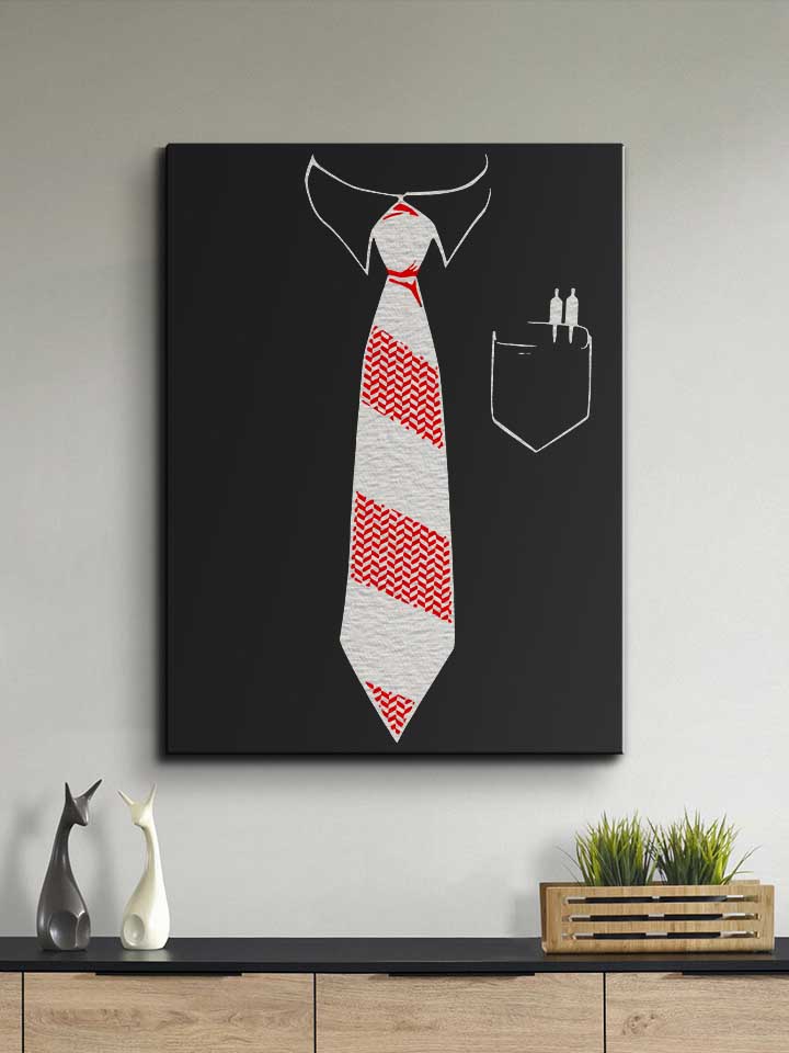 krawatte-leinwand schwarz 2