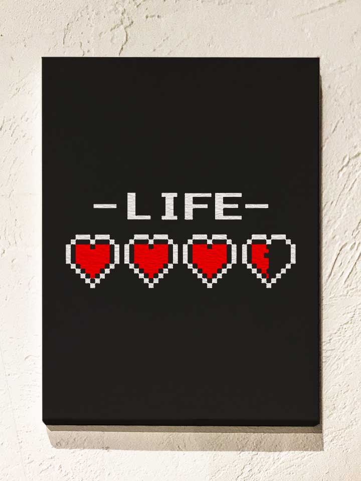 live-hearts-leinwand schwarz 1