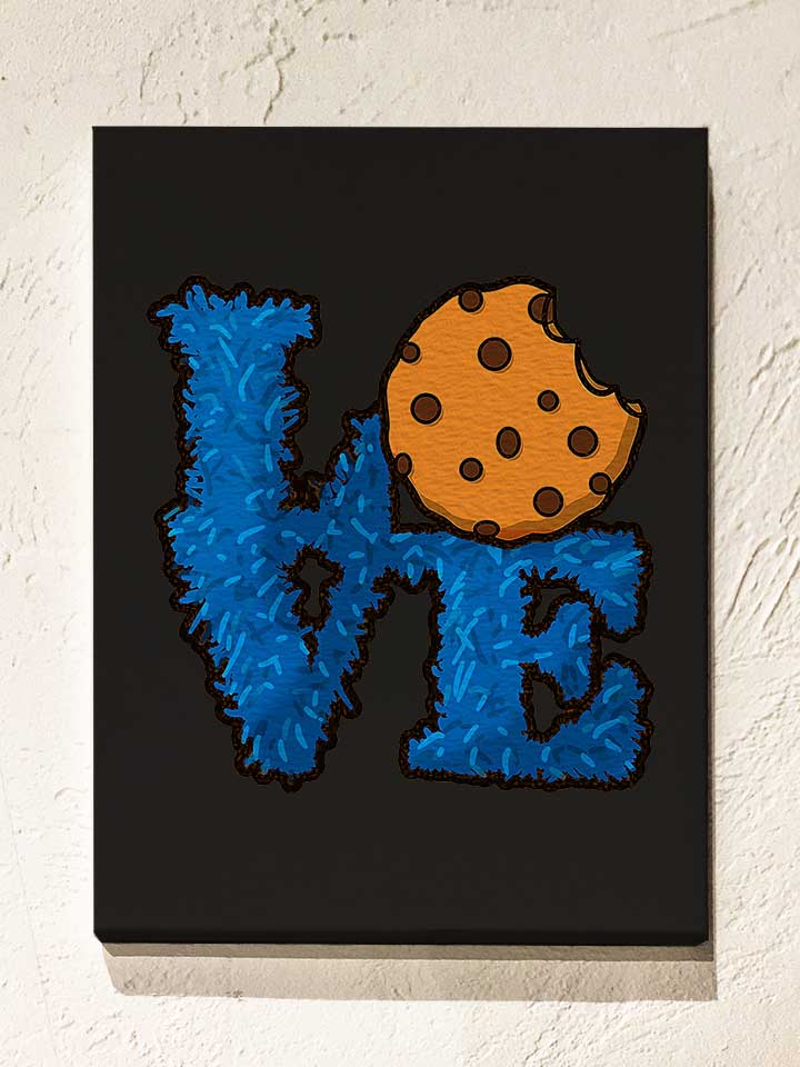 love-cookies-leinwand schwarz 1