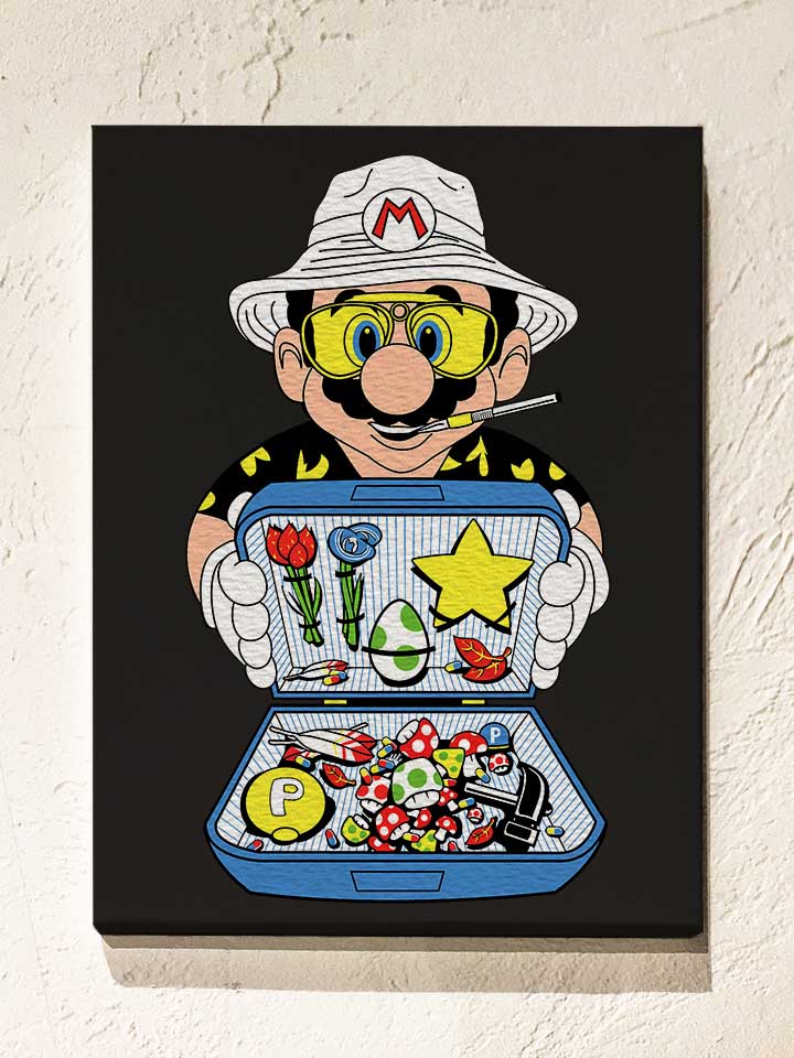 Mario Dealer Fear And Loating In Las Vegas Leinwand
