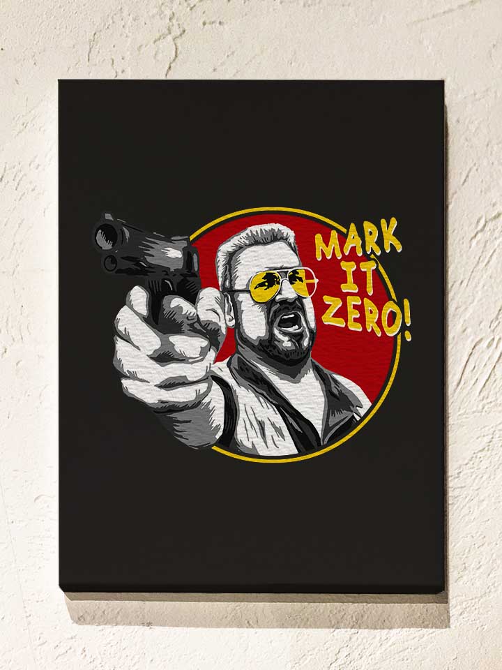 Mark It Zero Leinwand schwarz 30x40 cm
