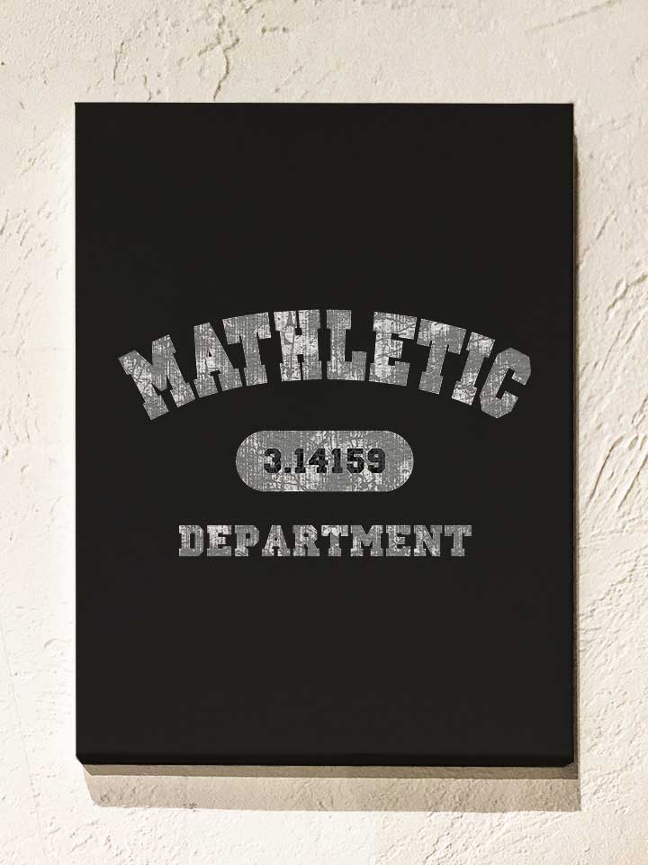 Mathletic Departmen Leinwand schwarz 30x40 cm
