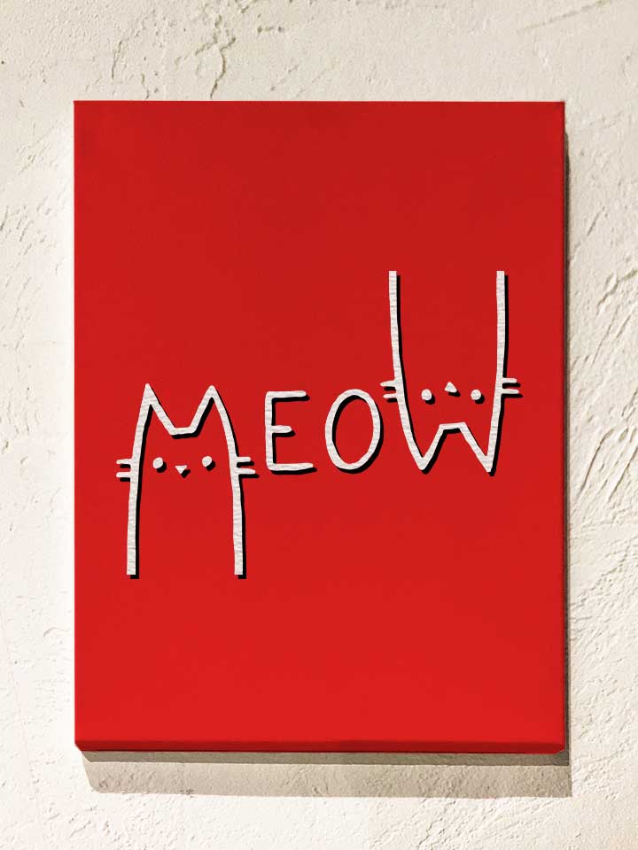 meow-cat-leinwand rot 1