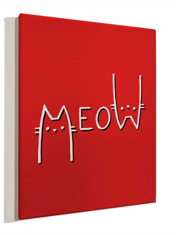 meow-cat-leinwand rot 4