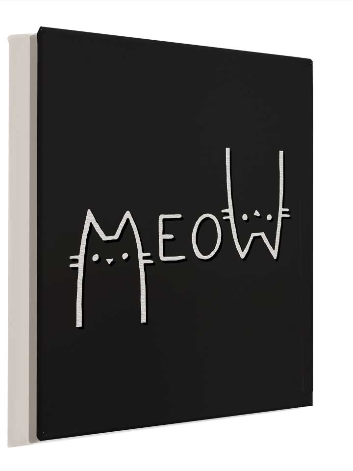 meow-cat-leinwand schwarz 4