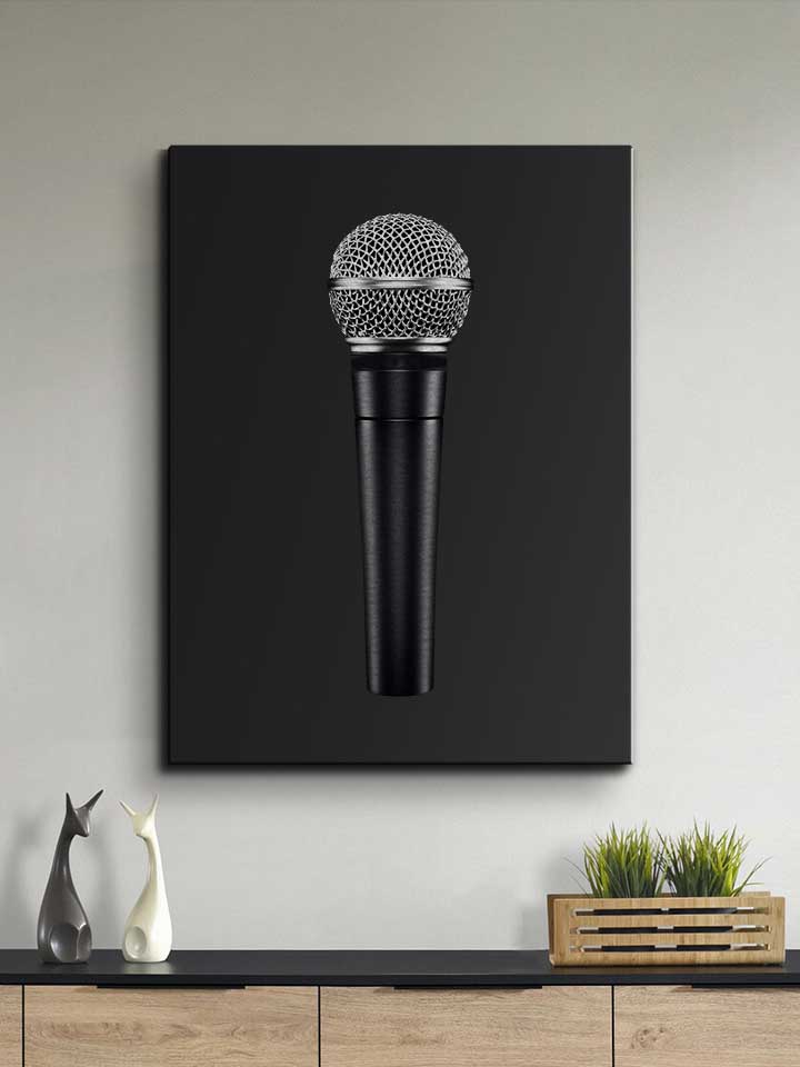 microphone-leinwand schwarz 2