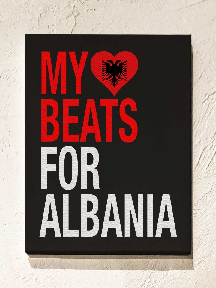 my-heart-beats-for-albania-leinwand schwarz 1
