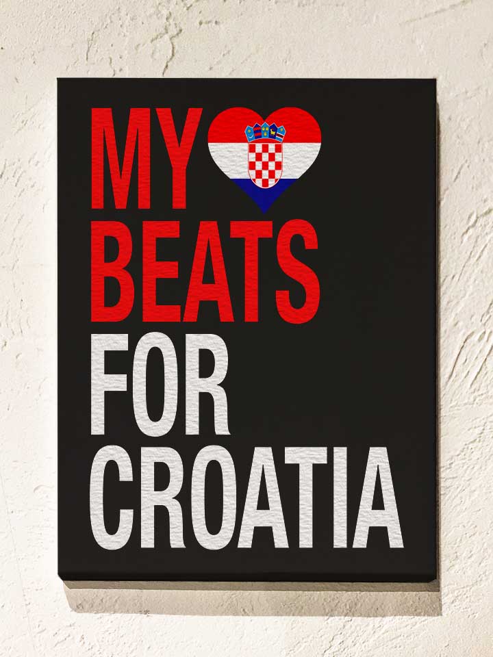 my-heart-beats-for-croatia-leinwand schwarz 1