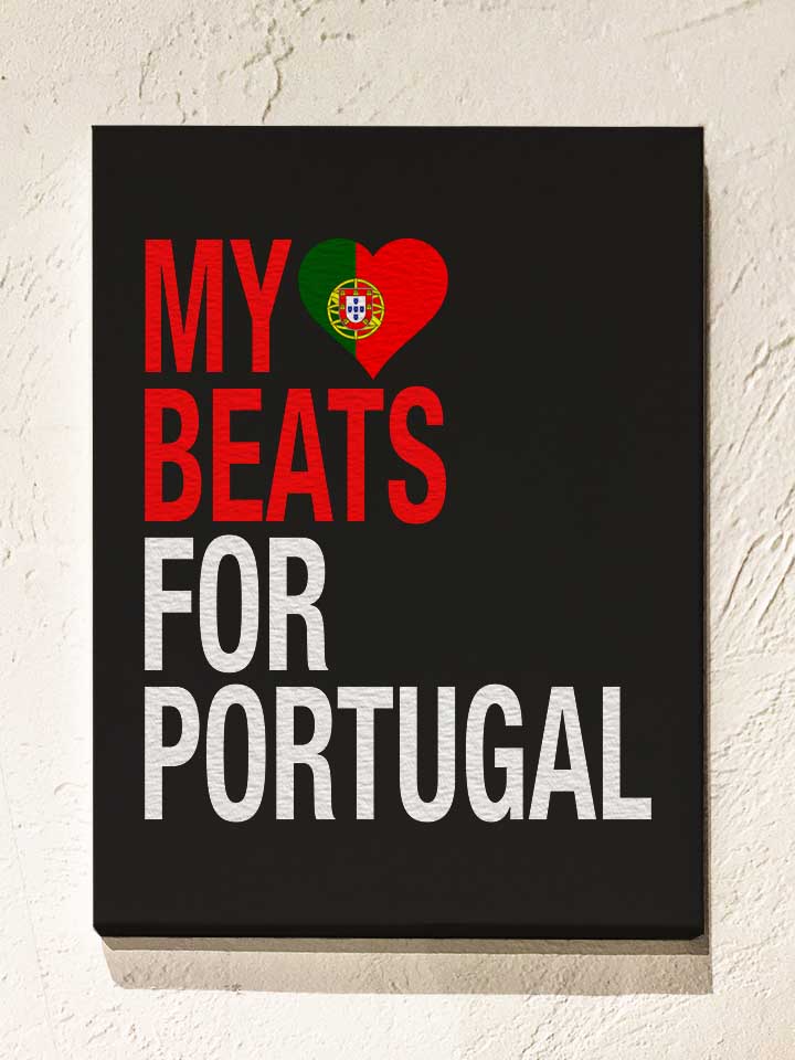 my-heart-beats-for-portugal-leinwand schwarz 1