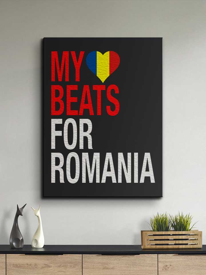my-heart-beats-for-romania-leinwand schwarz 2