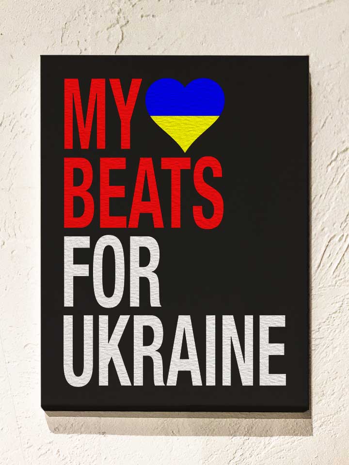 my-heart-beats-for-ukraine-leinwand schwarz 1