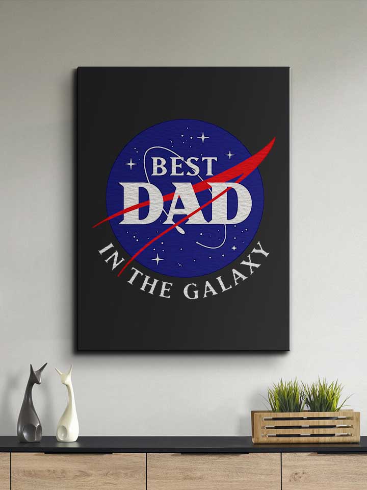 nasa-best-dad-in-the-galaxy-leinwand schwarz 2