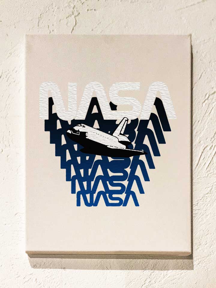 nasa-space-shuttle-leinwand weiss 1