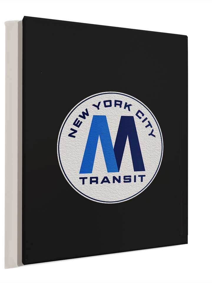 new-york-city-transit-subway-logo-leinwand schwarz 4