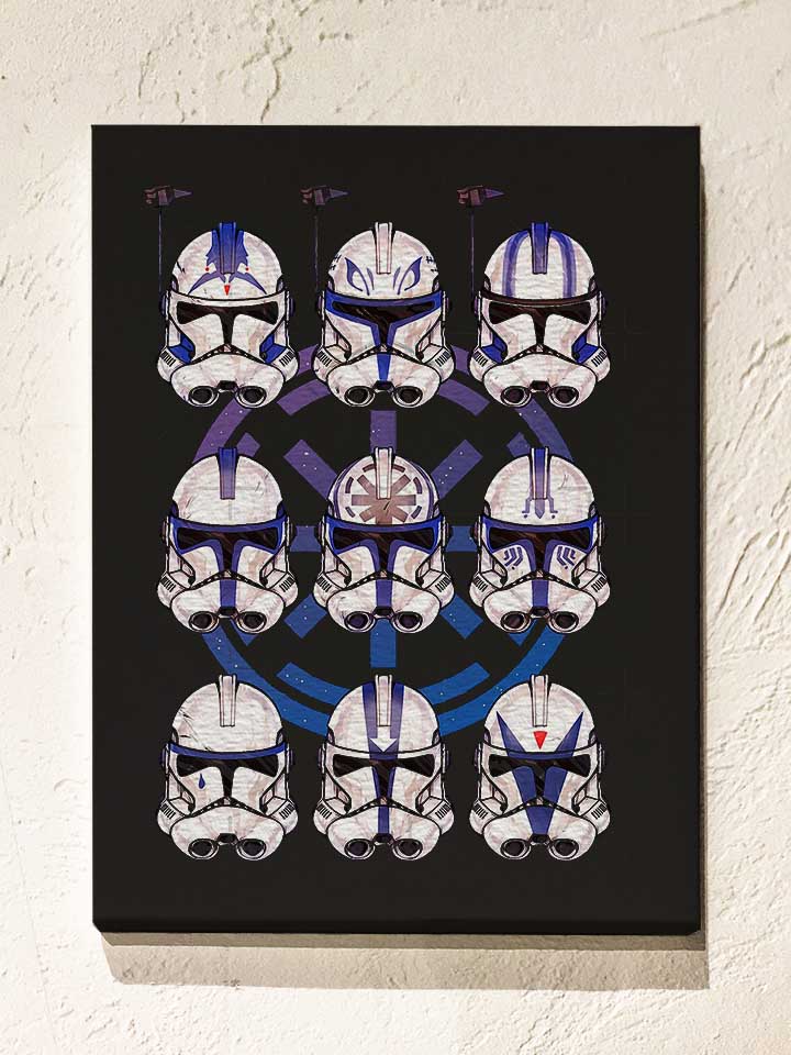 nine-stormtroopers-leinwand schwarz 1