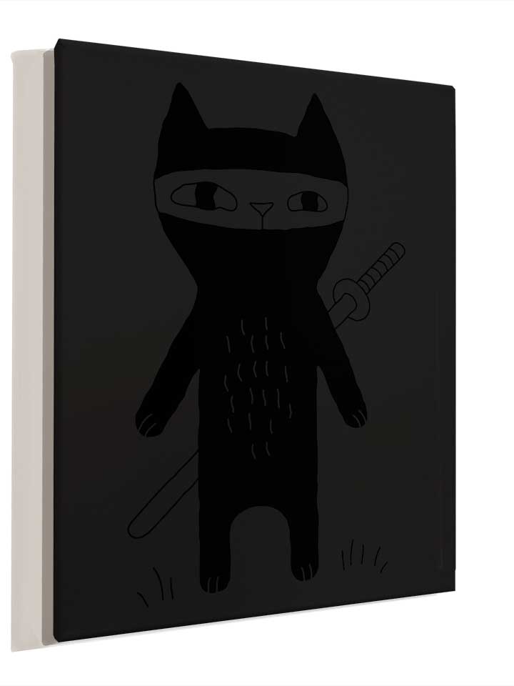 ninja-cat-leinwand schwarz 4