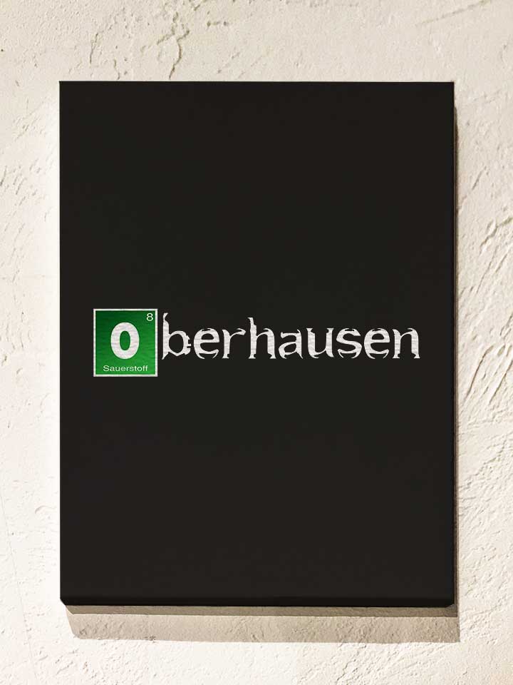 Oberhausen Leinwand schwarz 30x40 cm