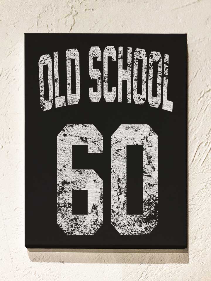 oldschool-1960-leinwand schwarz 1