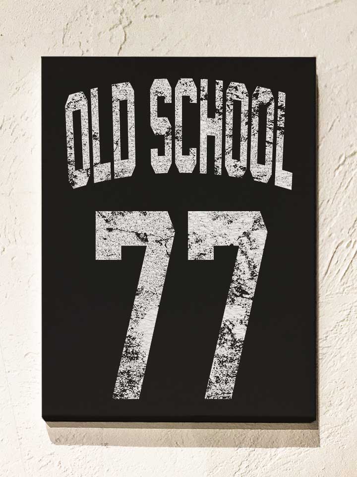 oldschool-1977-leinwand schwarz 1