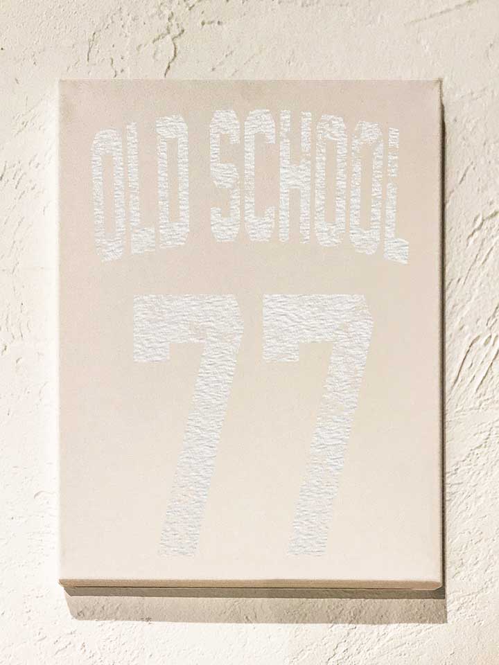 oldschool-1977-leinwand weiss 1