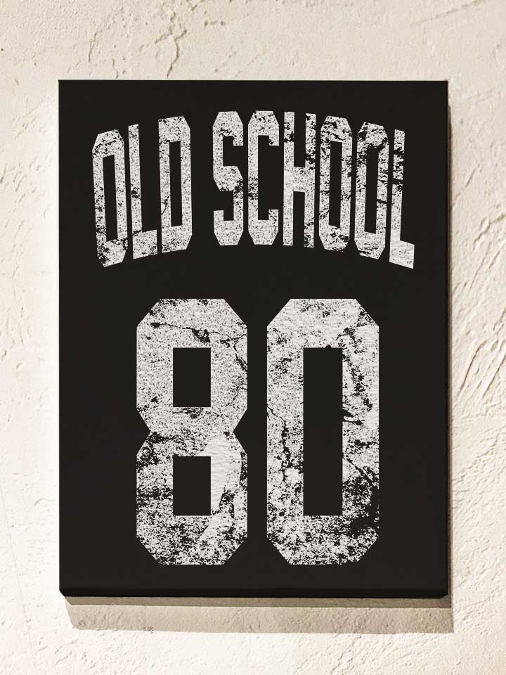 oldschool-1980-leinwand schwarz 1