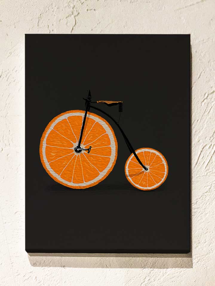 orange-bike-leinwand schwarz 1