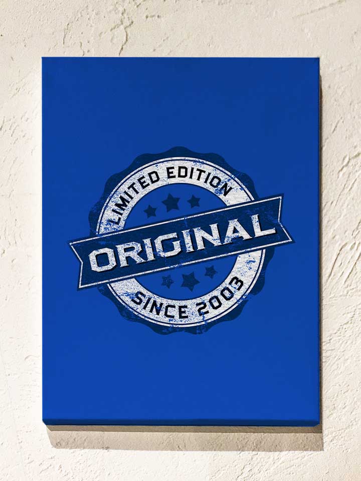Original Since 2003 Leinwand