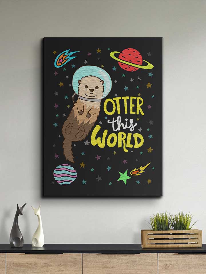 otter-astronaut-leinwand schwarz 2