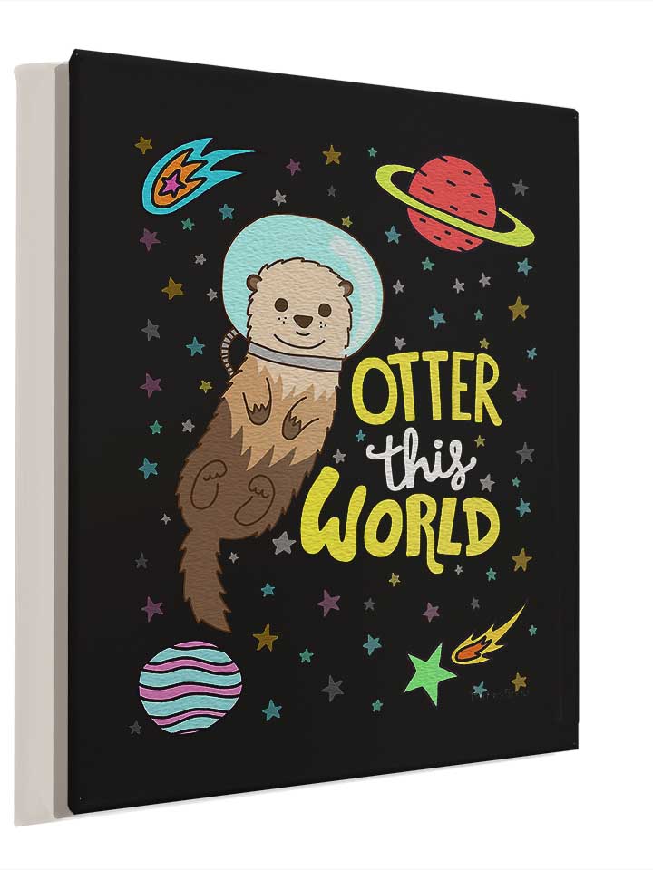 otter-astronaut-leinwand schwarz 4