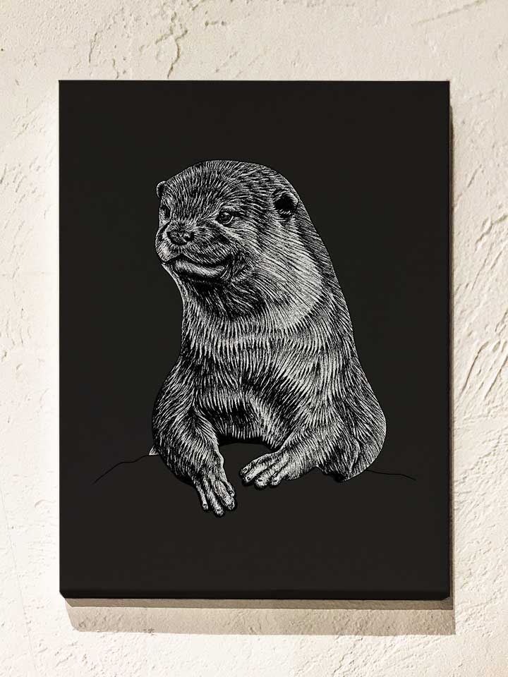 otter-ink-leinwand schwarz 1