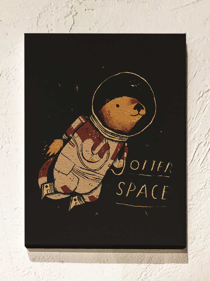 otter-space-astronaut-leinwand schwarz 1