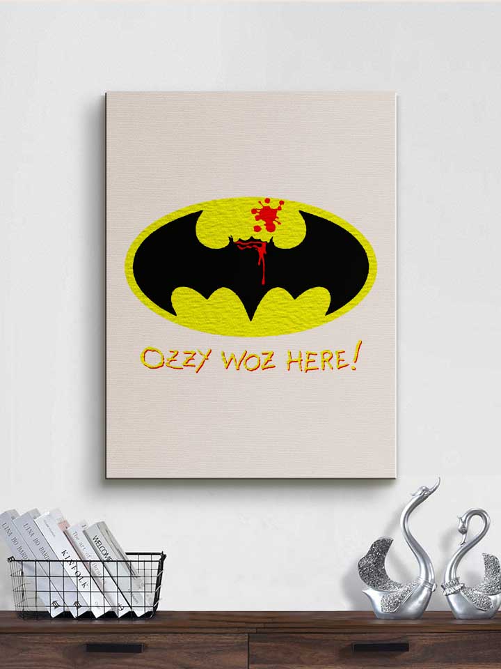 ozzy-woz-here-batman-leinwand weiss 2
