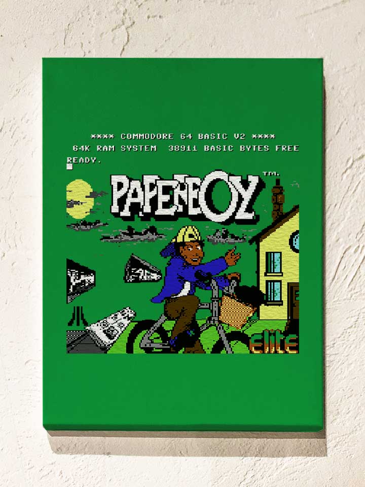paperboy-leinwand gruen 1