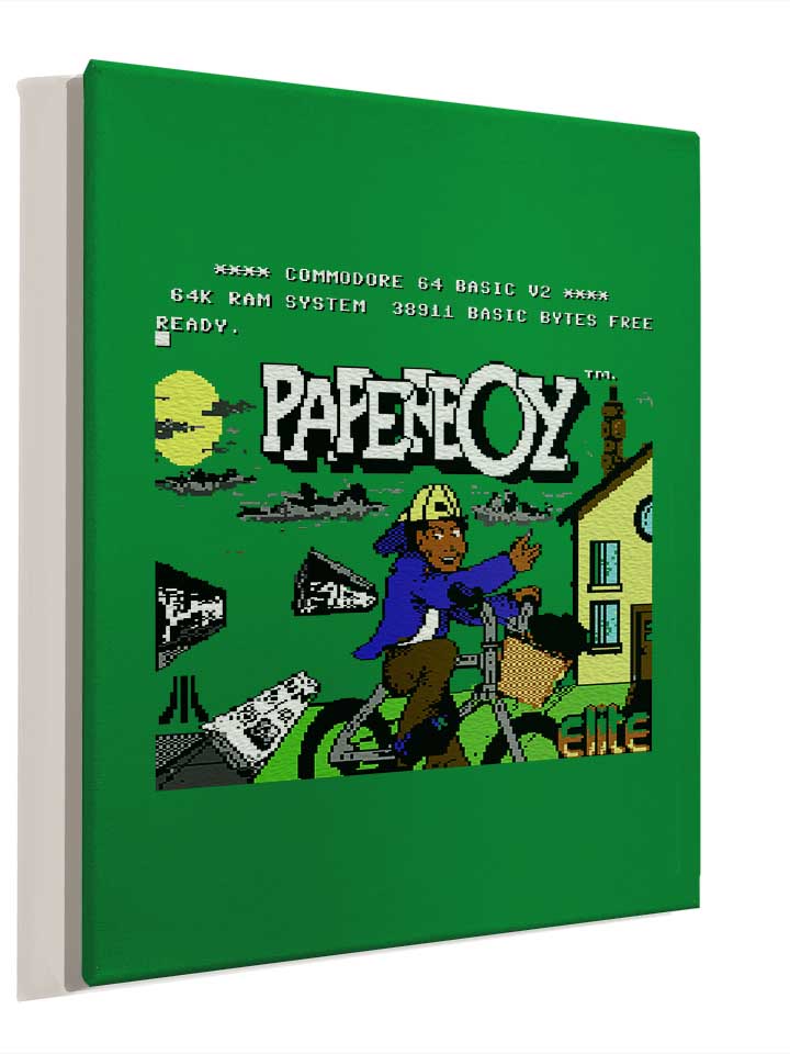 paperboy-leinwand gruen 4
