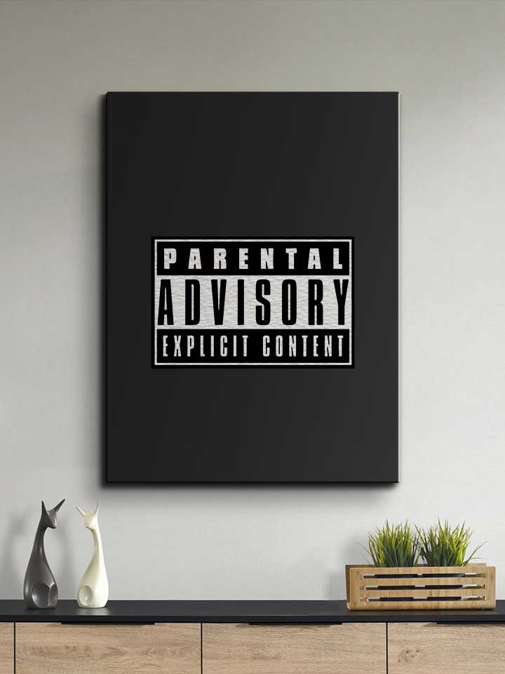 parental-advisory-explicit-content-logo-leinwand schwarz 2