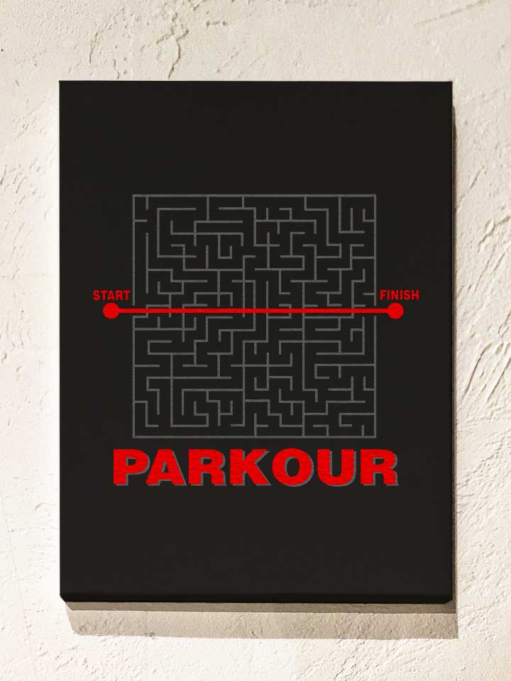 parkour-start-finish-leinwand schwarz 1