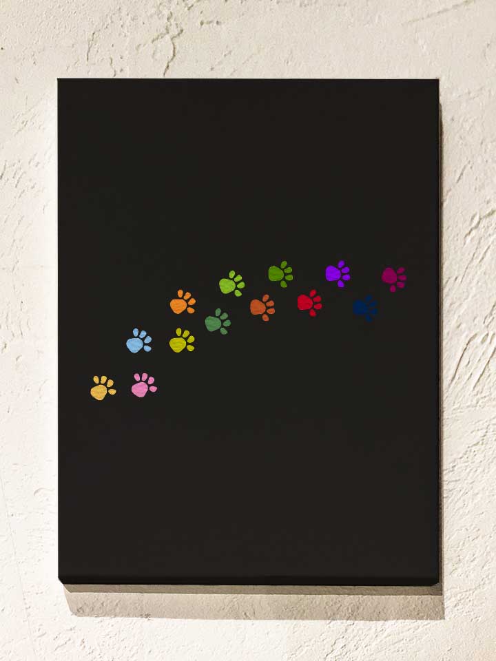 paw-prints-leinwand schwarz 1