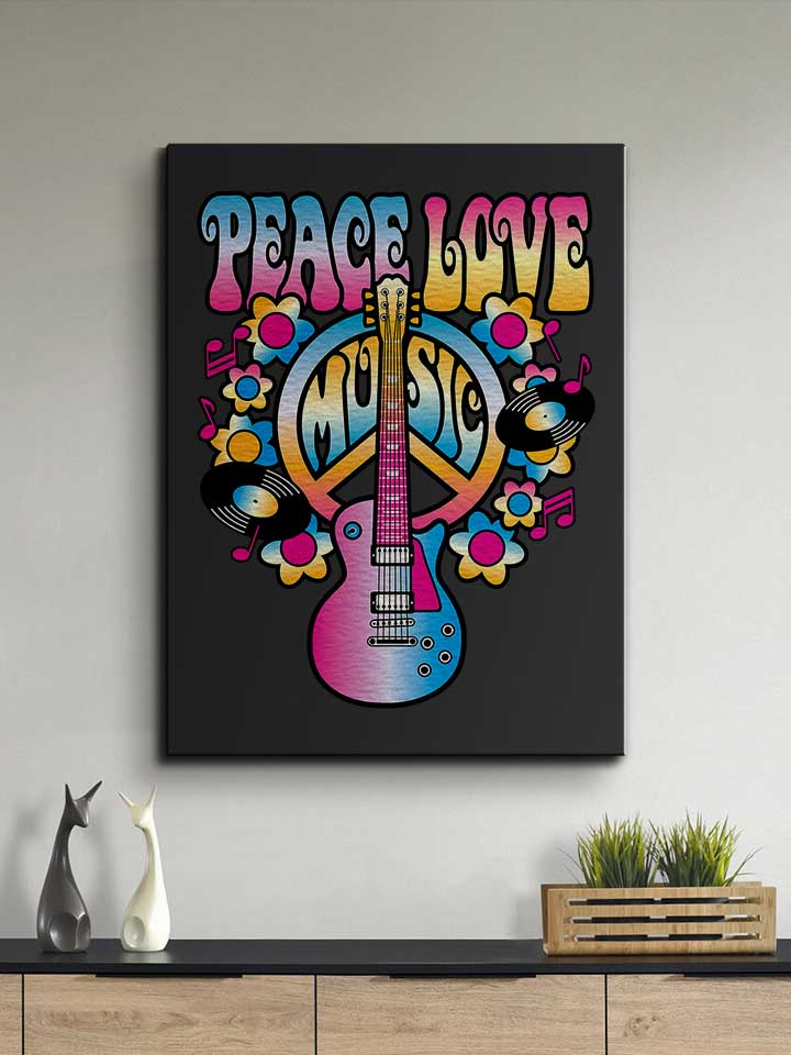 peace-love-music-leinwand schwarz 2