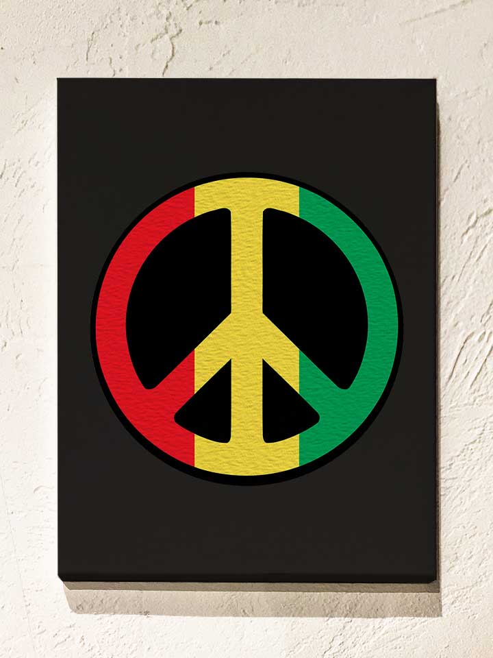 peace-rastafari-leinwand schwarz 1