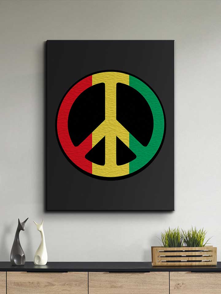 peace-rastafari-leinwand schwarz 2