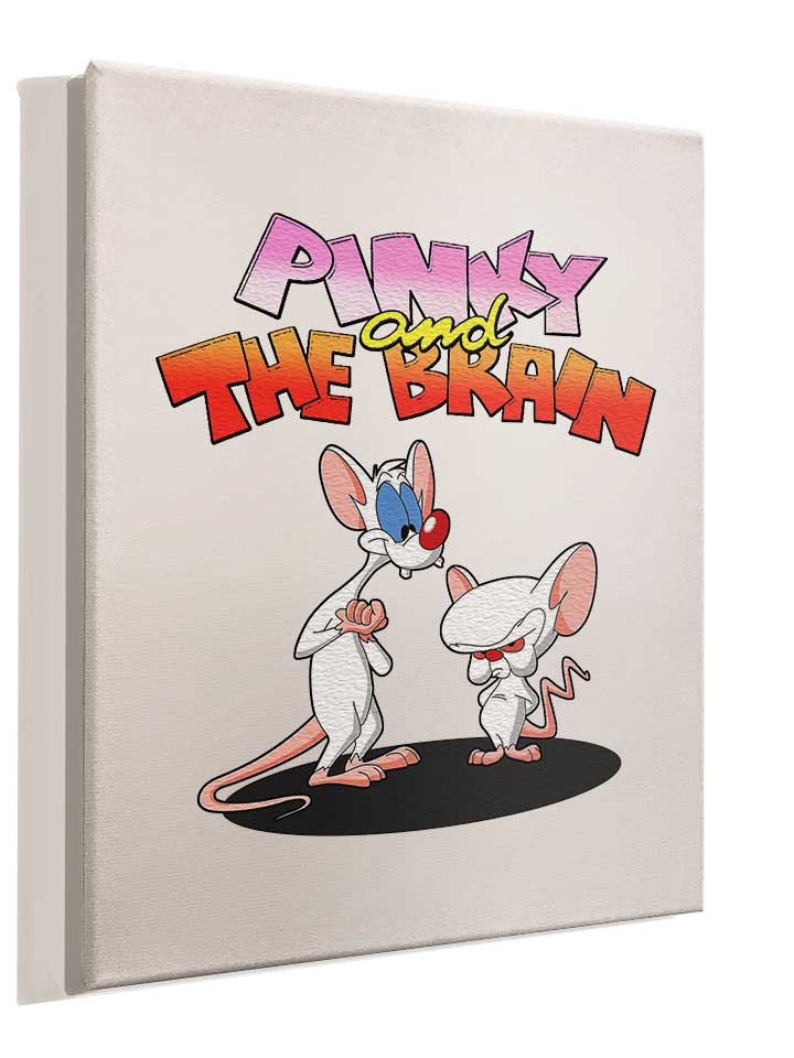 pinky-and-the-brain-leinwand weiss 4
