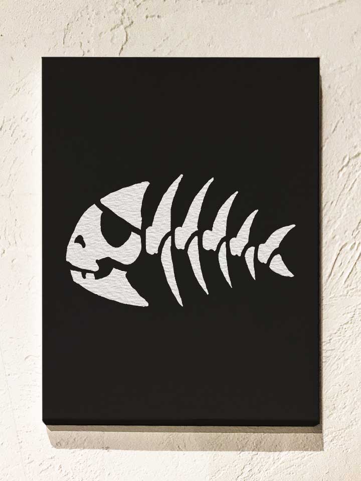 pirate-fish-leinwand schwarz 1