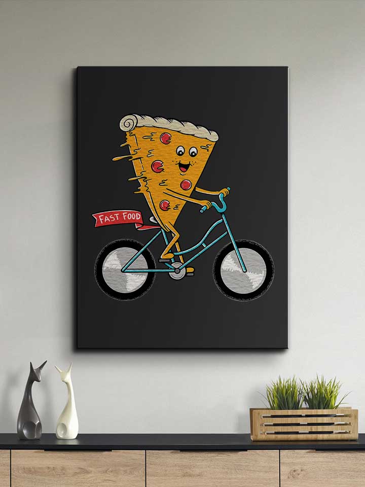 pizza-bike-leinwand schwarz 2