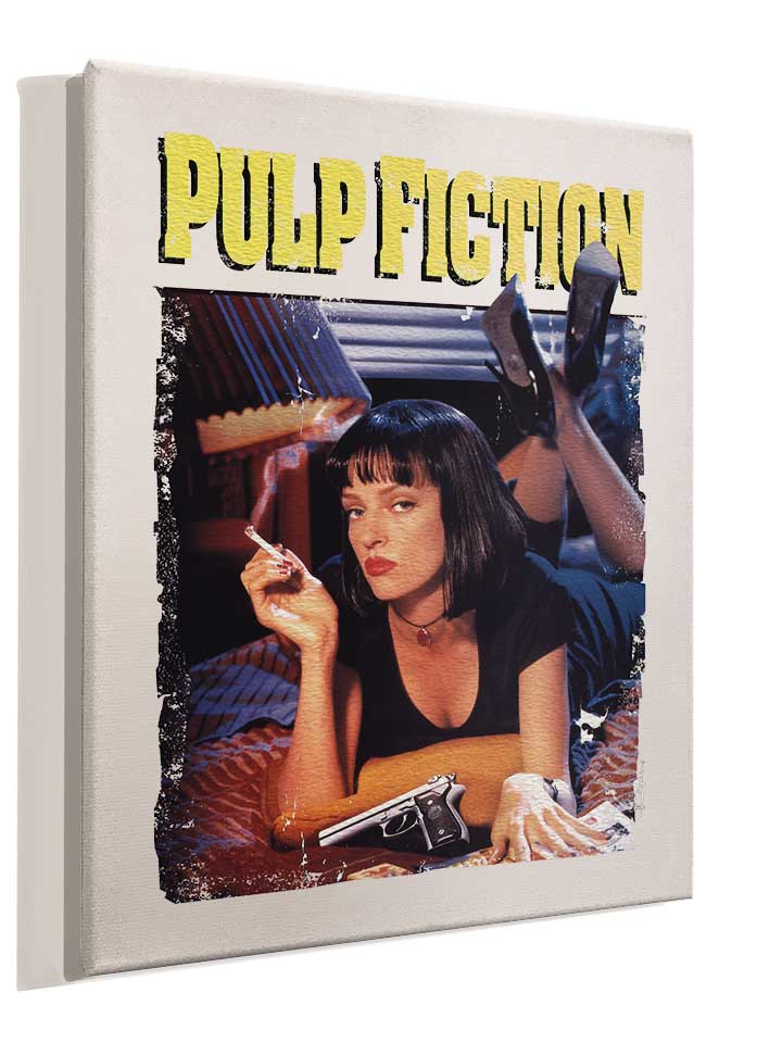pulp-fiction-vintage-leinwand weiss 4
